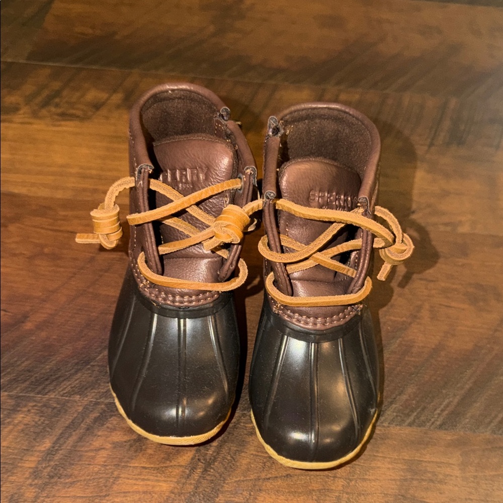 Sperry Kids Brown and Black Boots
